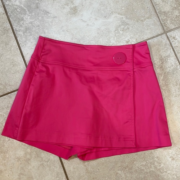 Cache Vintage Hot Pink 90’s Big Button Skort 6 - Picture 1 of 8